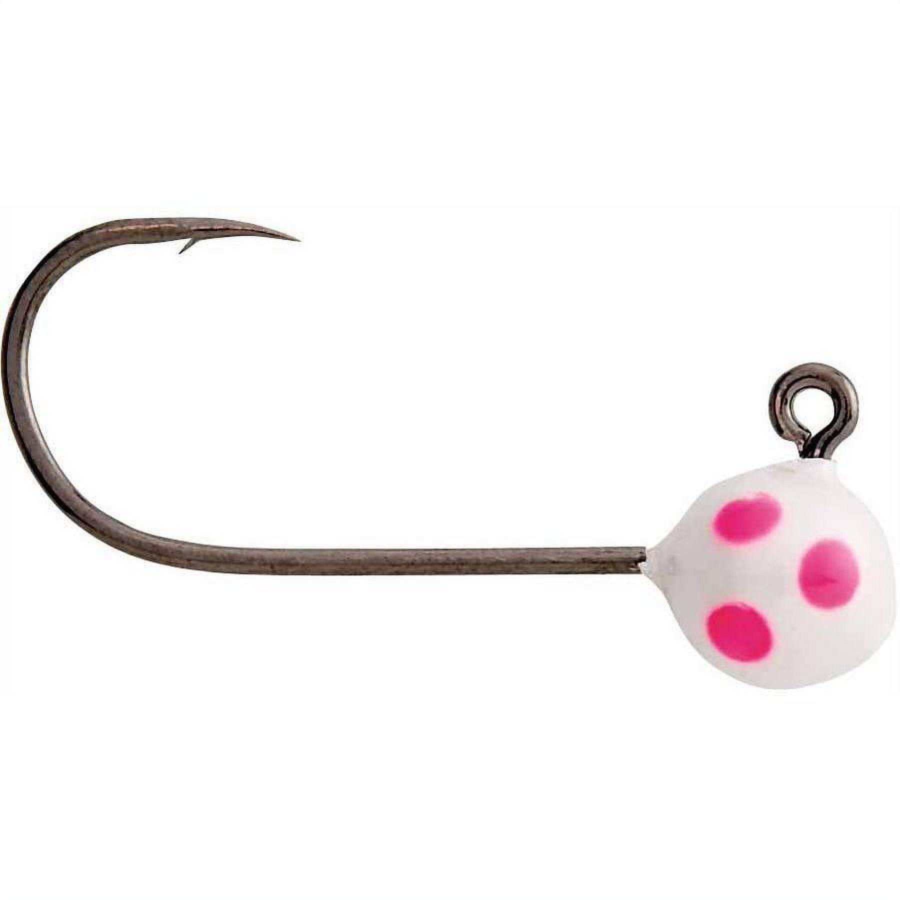 (2 pack) Yakima Bait Maxi Jig Heads, 3pk, 1/4 oz, Pearl Clown