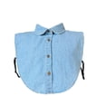 thumbnail image 2 of Denim False Collar for Women, Versatile Denim Collar, Layering Essential for Women (Blue), 2 of 3