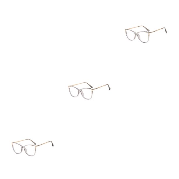 Sonducket Gafas de ojo de gato Anti luz azul para mujer lentes acrílicos gafas de ordenador gafas de marco grande de lujo para óptica Type4 NO4