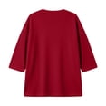 thumbnail image 6 of FchengtaiS Womens Plus Size Cardigan 3/4 Sleeve Open Front Lightweight Casual Soft Cardigans Summer Elegant Bolero Shrugs, 6 of 7