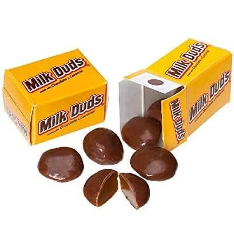 Milk Duds Chocolate & Caramel Snack Size Candies 5 Pounds Approx 160 Pieces - Chocolate Milk Candy Dish Individually Wrapped - Snack Box, Bulk Candy, Soft Caramel, Chewy Milk Candy, Candy Snacks, Gro