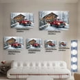 thumbnail image 4 of A Classic Red Truck Featuring The Letters J And A, Perfect for Decorating Spaces Like The Living Room, Bedroom, Bathroom, Hallway, Office, Bar, Cafe, And Restaurant., 4 of 9