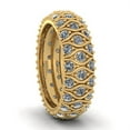 thumbnail image 3 of 4.00Ct Round Brilliant Cut Natural Diamond 3Row Anniversary Wedding Eternity Band Ring 18k Gold FG VS2, 3 of 3