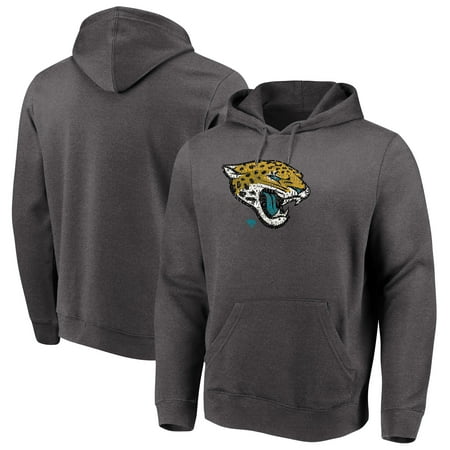 - Jacksonville Jaguars Majestic Big & Tall Line of Scrimmage Pullover Hoodie - Heathered Charcoal