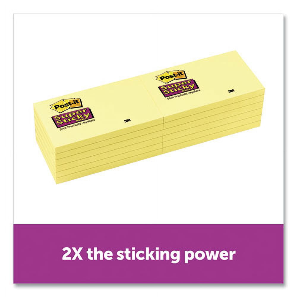 Canary Yellow Note Pads, 3 X 5, 90-Sheet, 12/pack | Bundle of 5 Packs