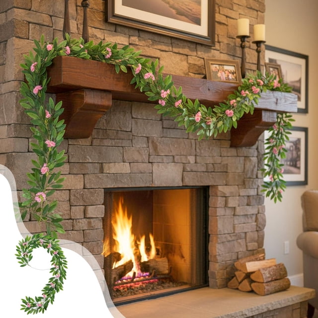 Ratán artificial de imitación de plástico C, decoración para el hogar, planta artificial de ratán, decoración para la mesa del comedor, ratán sintético para bodas, hojas verdes colgantes, pequeñas ros