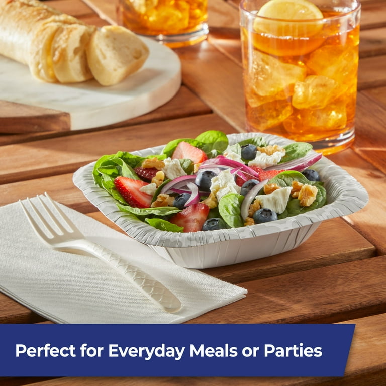 2 pack) Hefty ECOSAVE Compostable Forks, Disposable Fork Set, 24