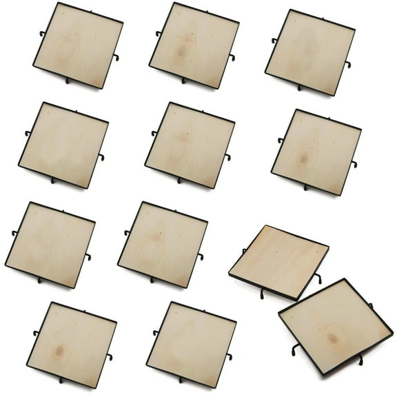 Black Square Trivet, 6" (Pack of 12)