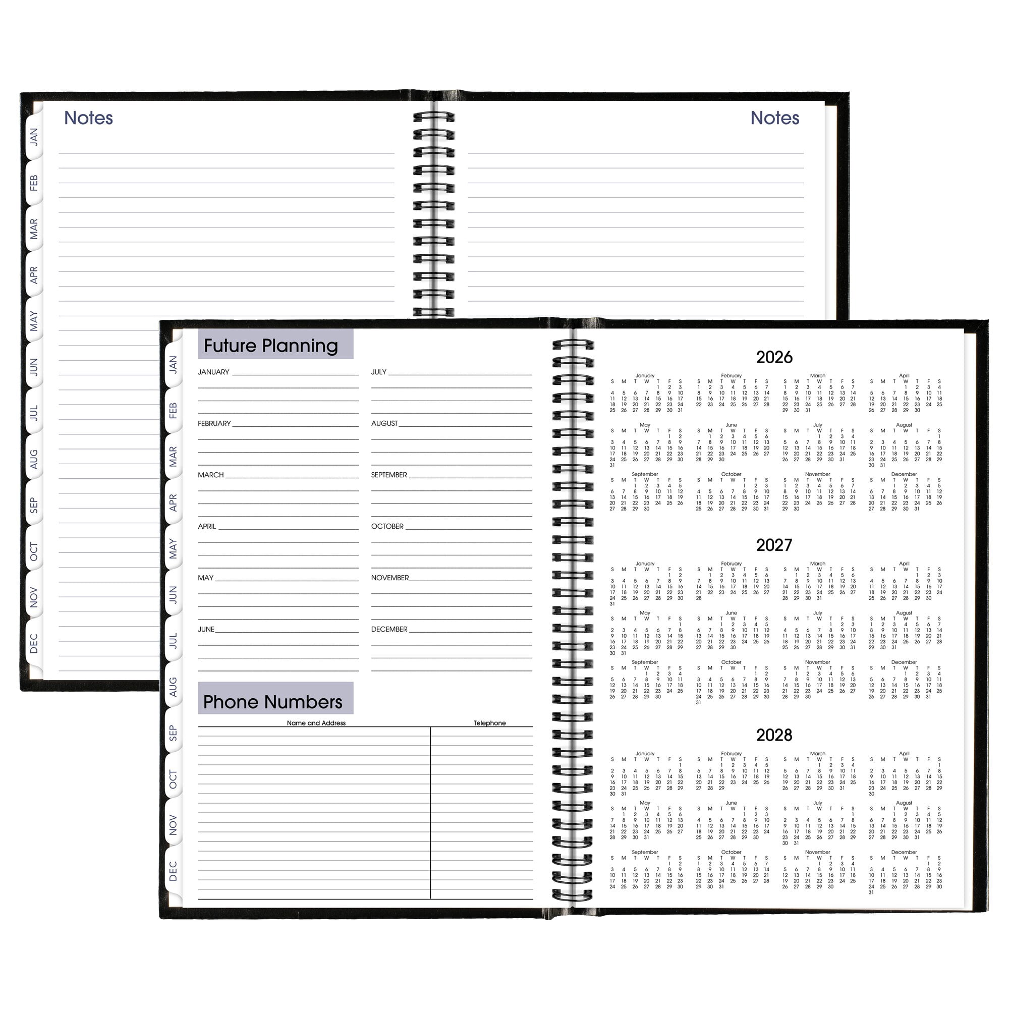 AT-A-GLANCE DayMinder 2027 Monthly Planner Hardcover Black Large 8 x 11 34 -