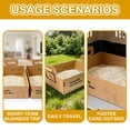 thumbnail image 6 of Disposable Litter Boxes for Cats, 3 Pack Portable Waterproof Travel Litter Box, Foldable Cardboard Cat Litter Box for Road Trip Vacation, Leak Resistant Large 17.2''x12.2''x5.3'', Brown, 6 of 6