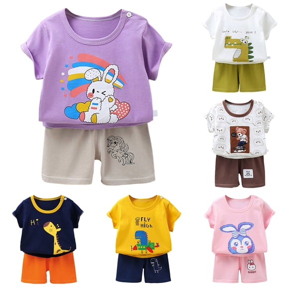Nwiuh Toddler Baby Boy Summer Outfit 6 12 18 24 Month 3T Boys Clothes You Are Loved Shirt Truck Baby Tee   Shorts Set(Pink, 9-18 Months)