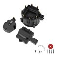 thumbnail image 1 of Unique Bargains Distributor Cap Kit Compatible for Chevy for GM SBC BBC 305 327 350 396 454, Durable ABS Black with Rotor, 1 of 6