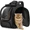 Black, variant on Pecute Space Capsule Pet Backpack Animal Carrier - Expandable Large Capacity, Breathable, UV-Protective for Cats and Puppies