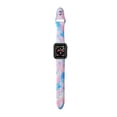thumbnail image 2 of Posh Tech Pink & Blue Tie Dye Printed Silicone Band for Apple Watch Series 1-7 - Size 38mm/40mm/41mm, 2 of 4