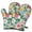Pioneer Flower Floral-1, variant on Cute Oven Mitts,Pioneer Flower Floral Print Pattern Oven Mitt 2-Pack Set,Kitchen Gloves for Oven,Heat Resistant Oven Mitts 7.7"x12"
