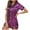 Purple, variant on BONIXOOM Matching Christmas Pajamas Womens Christmas Pajamas Sleepwear None Short Sleeve Solid Sleepwear Sets Green XXL