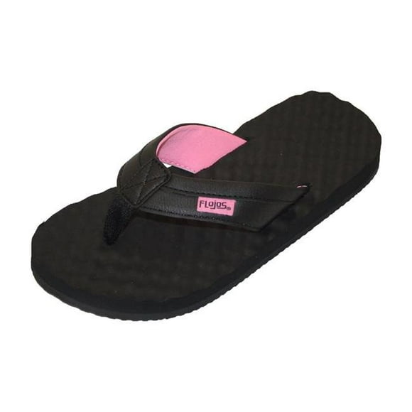 Flojos 308 - 6 Sandale 2.0 Noir-Rose & 44; Noir & Rose - Taille 6