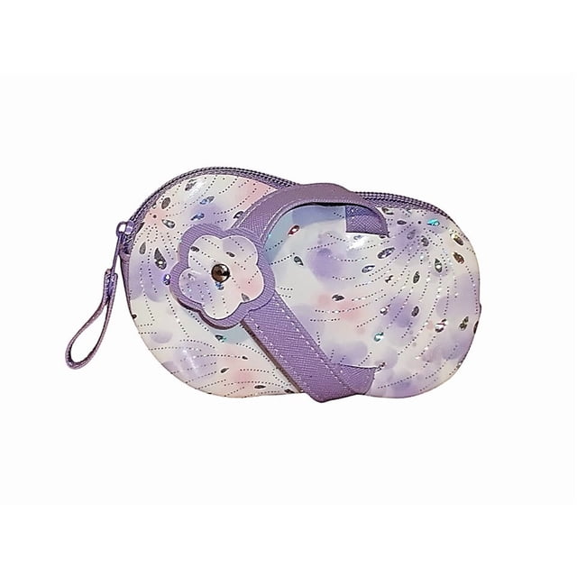 Monedero de CHANCLITA, Diseño con forma de Ropa: SANDALIA, CHANCLETA, SAYONARA, con arreglos florales, Moda Kawaii, Novedoso y Encantador.