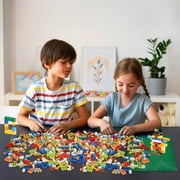 Faburo 1600 PCS Building Bricks Set, Classic Bulk Building Blocks Compatible with All Major Brands, Creative STEM Construction Toy Gift for Kids