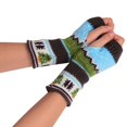 thumbnail image 1 of Women'S Christmas Tree Thickened Wool Open Finger Knitting Colorful Warm Half Finger Gloves, 1 of 3