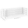thumbnail image 4 of vidaXL Gabion Lit Surélevé Acier Galvanisé 90x30x30 cm, 4 of 4