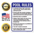 thumbnail image 7 of Oklahoma Pool Rules Sign, Complies With State Of Oklahoma Pool Safety Code, (SI-62137) 18x24 Corrugated Plastic, 7 of 7