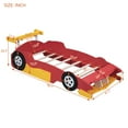 thumbnail image 5 of Sailvan Twin Size Race Car-Shaped Platform Bed with Wheels, 5 of 8