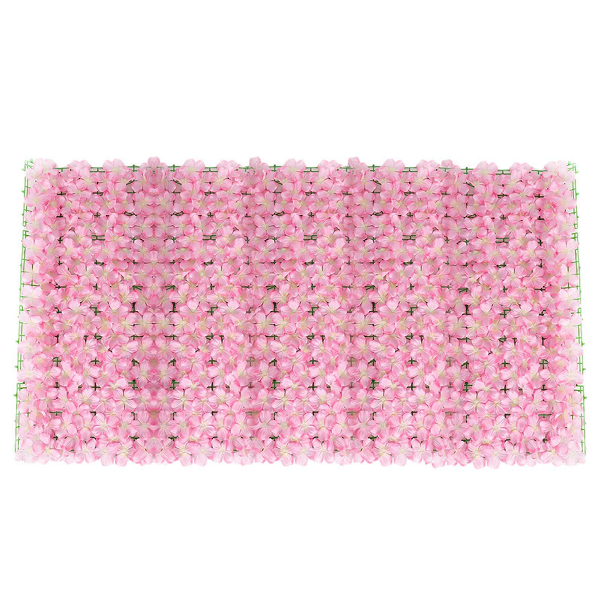 Seyurigaoka Artificial Rattan Fence with Back Grid Realistic Flowers