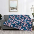 thumbnail image 2 of Naloa Lilies Flowers Flannel Blankets - Thick and Warm Blanket for Winter, Soft Fuzzy Plush King Blanket for All Seasons60"x50", 2 of 6