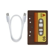 Czzoypi Tape Shaped USB Hub, Multifunctional Laptop Splitter With Charging Data Transfer, 4 Port USB Expansion Hub For Laptop PC Office Travel Accessory, Brown