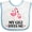 White and Blue, variant on Inktastic My Gigi Loves Me Flamingo Girls Baby Bib