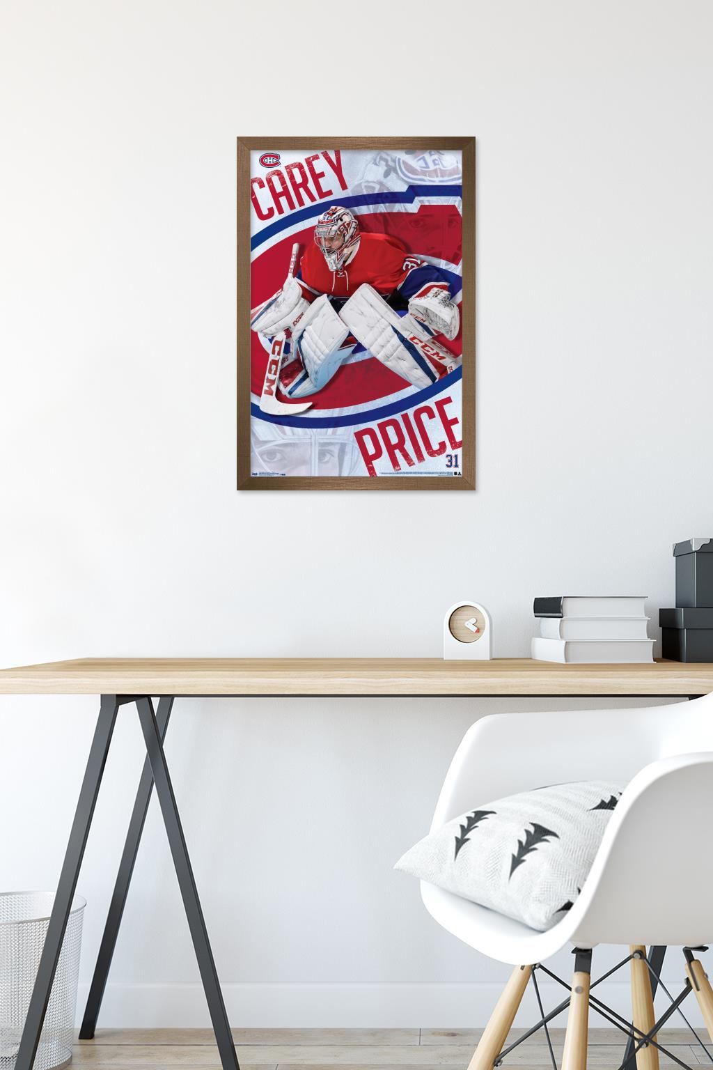 NHL Montreal Canadiens - Carey Price 17 Wall Poster, 14.725" x 22.375", Framed