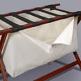 thumbnail image 4 of Casual Home Heavy Duty 34" Extra Wide Luggage Rack with Zippered Laundry Bag- Walnut, 4 of 6