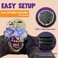thumbnail image 3 of Joyfy Halloween Groundbreaker Animated Halloween Decorations Zombie with Creepy Sound and Flashing Eyes,Outdoor Scary Halloween Yard Decorations,Haunted House Decorations, 3 of 8