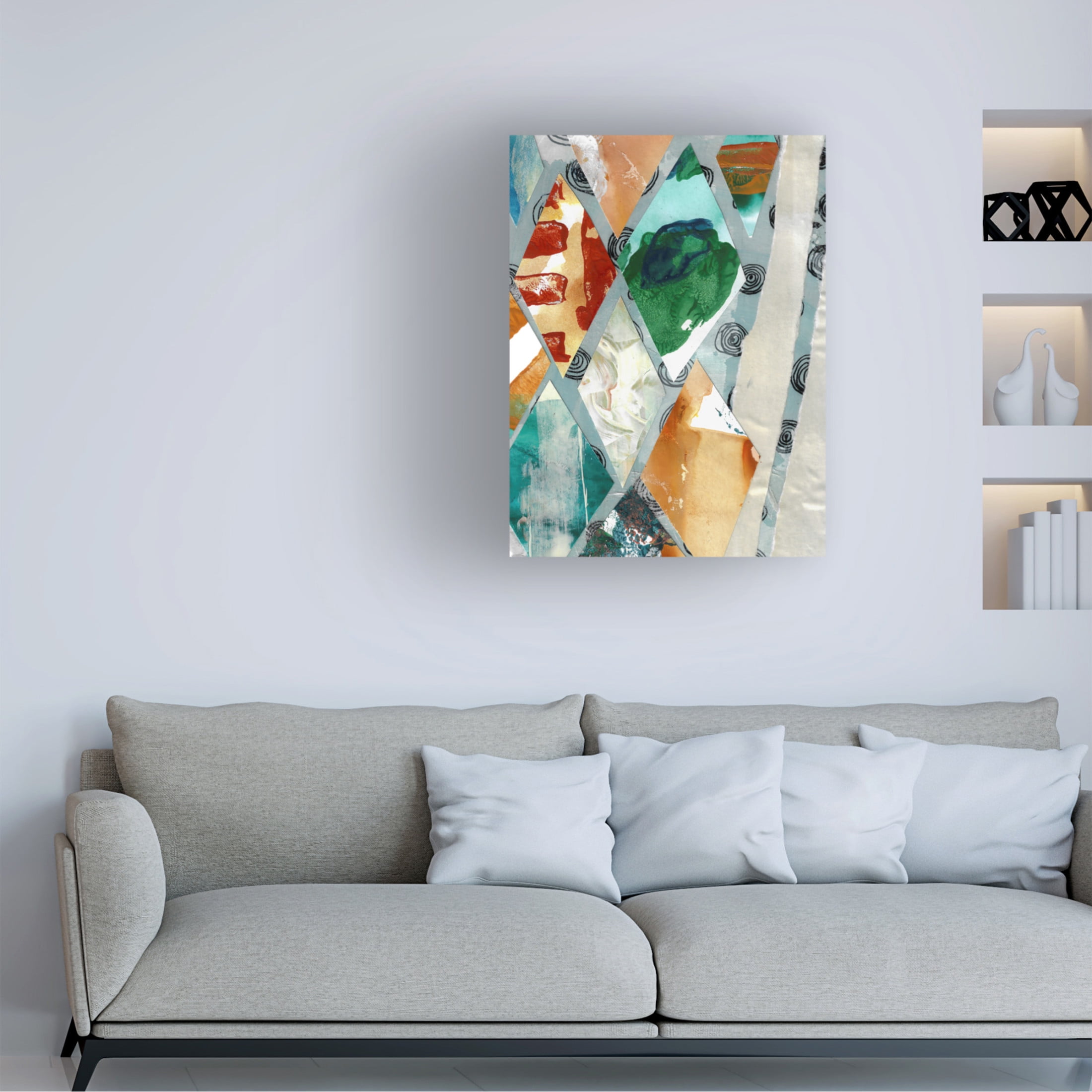 Canvas Wall Art - Maliq 'Fill The Void 1' Wall Art for Living Room, Bedroom, or Office Décor by Trademark Fine Art - 14 x 19 Inches