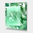 thumbnail image 3 of Designart ' Tropical Palm Green Leaves Under White Rectangle ' Nautical & Coastal Canvas Wall Art Print, 3 of 4