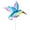 Blue, variant on TONGMI Hummingbird Stake Windmill Ig Popular Parterre- Flower Pots Decorations Green/ Pink/ Orange/ Blue Bird-Shape
