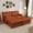 Orange, variant on YWEN Modular Sectional Sofa, 28D High-Density Foam Cloud Couch, Chenille U-Shaped L-Shaped Sectional with Ottoman, Screw-Free Assembly, 12cm Raised Legs for Living Room