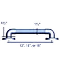 thumbnail image 2 of ARC GB1900-WH Heavy Duty 12" Grab Bar, Available in Various Colors, 2 of 3
