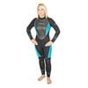 Storm 3/2mm Womens Turquoise Fullsuit Snorkel/Scuba/Water Sports Wetsuit