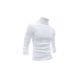 thumbnail image 2 of INSPIRE CHIC Men's Sweaters Pullover Turtle Neck Long Sleeve Stretchy Slim Fit Tops 38 White, 2 of 7