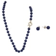 thumbnail image 2 of Set 2 Piezas Collar y Aretes Perla de Mallorca 8mm 45cm | Azul, 2 of 6