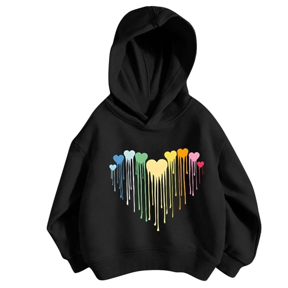 Iyufng Hoodies for Girls,Long Sleeve Graphic Hooded Sweatshirt,Fashion Casual Girls Hoodies Sweatshirts Printing,Teen Girls Pullover Tops