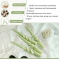 thumbnail image 4 of Gedengni Green Spiral Taper Candles Sticks Pack of 4-9.3 Inch Smokeless Unscented for Wedding DInner Decoration, 4 of 6