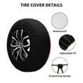 thumbnail image 2 of Lsque Pink Glitter Pattern Tire Covers - Tough Tire Wheel Protector for Truck, SUV, Trailer, Camper, RV-14 inch, 2 of 6