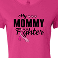 thumbnail image 4 of Inktastic Breast Cancer Awareness My Mommy is a Fighter Women's T-Shirt, 4 of 5