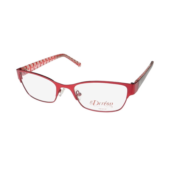 DEREON DOV524 CAT EYE EYEGLASS FRAME/GLASSES CANADIAN FLAG PATTERN PATRIOTIC HOT