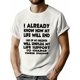thumbnail image 1 of 1pc Men'S Casual Crew Neck T-Shirt, Knit Fabric with Slight Stretch, Regular Fit, Summer Fashion, Printed Humorous Quote Tee, 1 of 8