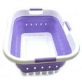 thumbnail image 3 of SAMMART 41L (10.8 gallon)Set of 2 Collapsible 3 Handled Plastic Laundry Basket-Foldable Pop Up Storage Container/Organizer-Space Saving Hamper/Basket, 3 of 8
