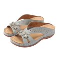 thumbnail image 3 of Fukaraa Summer Dressy Slides Women Memory Foam Wedge Platform Slip-On Comfortable, 3 of 8
